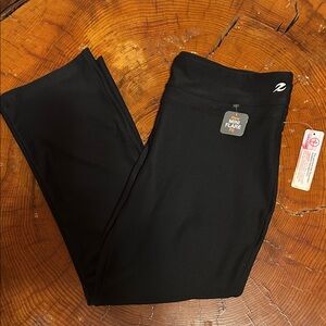 Black Energy Zone Performance Mini Flare Pants Speed-Dri Women’s Large 12-14